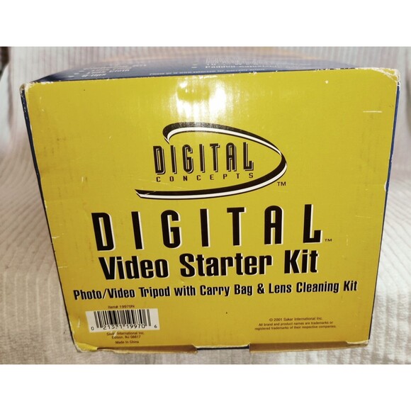 VIDEO/PHOTO TRIPOD & CAMERA Starter Kit Extends to 47" Folds to 17" -New in Box - Picture 6 of 9